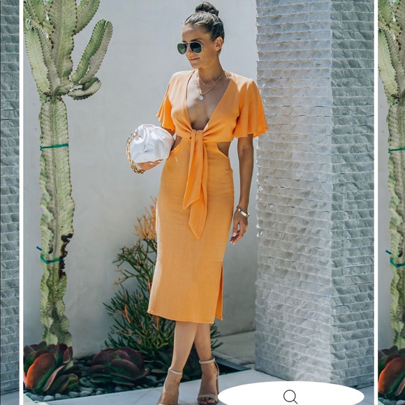 Cutout linen dress from vici